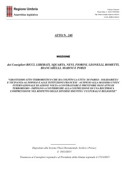 ATTO N . 245 dei Consiglieri RICCI, LIBERATI
