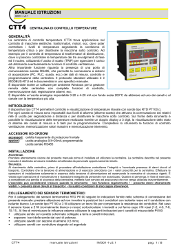 MANUALE ISTRUZIONI