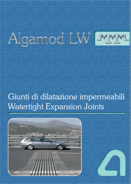 Giunti di dilatazione impermeabili Watertight Expansion Joints