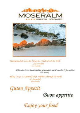 Men&uuml; Winter Inverno 2015 -2016
