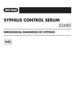SYPHILIS CONTROL SERUM 52680