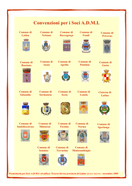 Opuscolo LATINA pub convenzioni ADMI novembre 08 corretto per