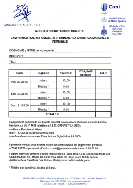 GINNASTICA MEDA - 1973 CAMPIONATI ITALIANI ASSOLUTI DI