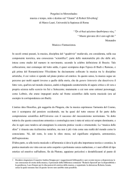 Pergolesi in Mirrorshades: musica e tempo, mito e destino nel