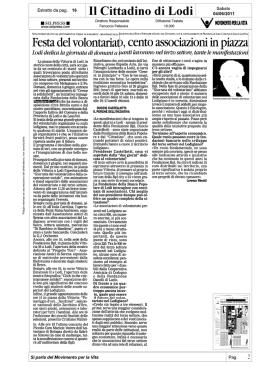 Il Cittadino di Lodi - Movimento per la Vita