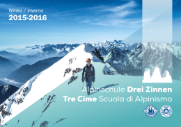 2015-2016 Alpinschule Drei Zinnen Tre Cime Scuola di Alpinismo