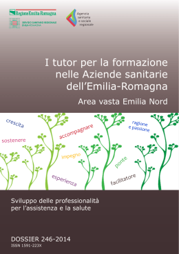 I tutor per la formazione nelle Aziende sanitarie dell`Emilia