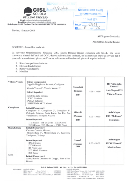 Nota del 10 marzo 2014 - LICEO ARTISTICO MUNARI Vittorio V.to