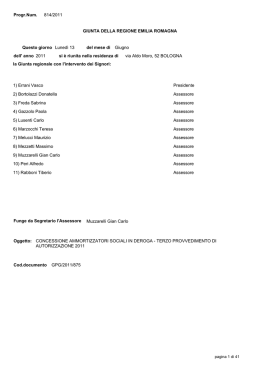 Delibera di GR n. 814 del 13/06/2011 (versione integrale in pdf)
