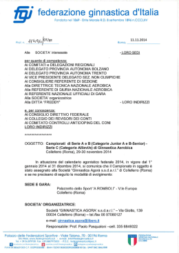 ° federazione ginnastica d`Italia - Comitato Regionale Campania F.G.I.