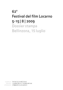 Il dossier completo sul 62. festival