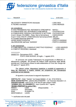 ` federazione ginnastica d`Italia