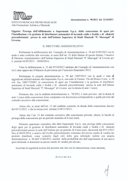 l`installazione e la gestione di distributori automatici di