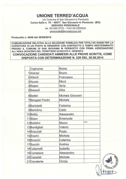 ConvocazioneCandidatiAmmessi