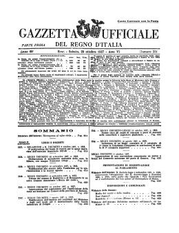 Regio Decreto - 22 settembre 1927