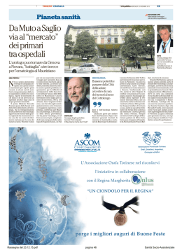 &ldquo;mercato&rdquo; dei primari tra ospedali