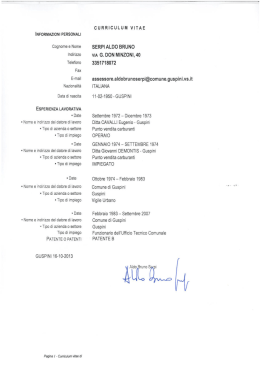 iNFORMAZIONI PERSONALI