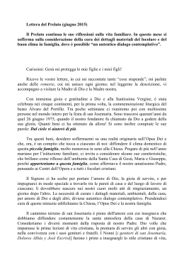 Lettera del Prelato (giugno 2015) - Josemaria Escriva. Founder of
