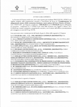 Leggi Avviso - Provincia di Potenza