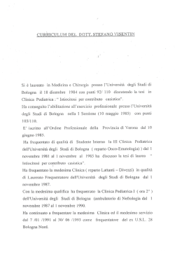 Documento allegato - Policlinico S.Orsola
