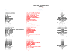 INDICE DEGLI AUTORI E DEI TESTI 2003-2012 6