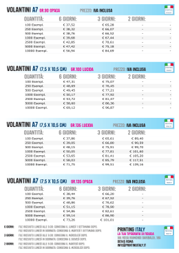 6 giorni - Printing Italy Tipografia Roma Online