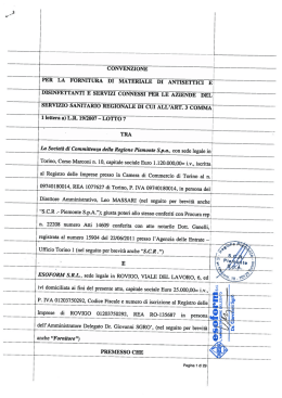 Convenzione ESOFORM (Lotto 7) - SCR