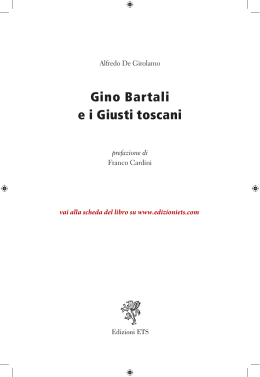 Gino Bartali e i Giusti toscani