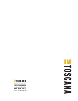 Los Angeles - Bar Toscana