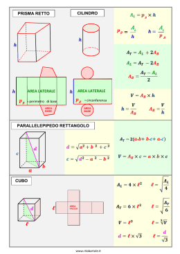 Formule geometria solida