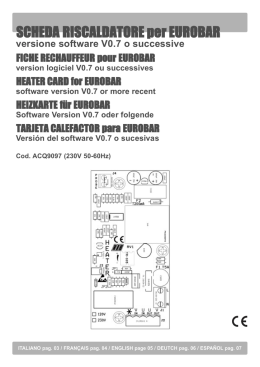 SCHEDA RISCALDATORE per EUROBAR