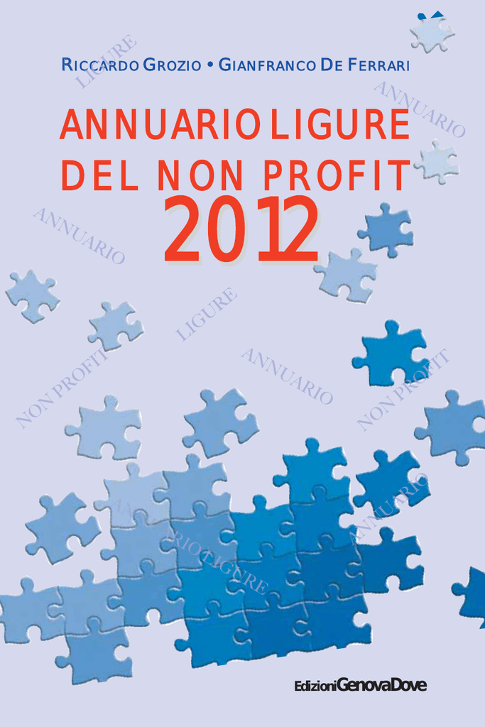 Annuario Ligure Del Non Profit 12