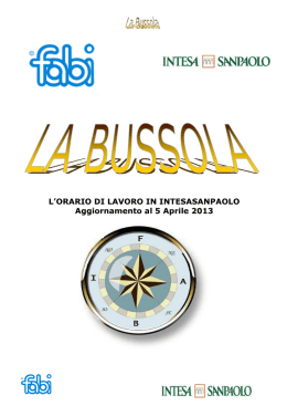 La Bussola orario di lavoro