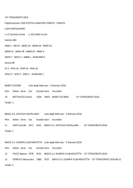 list stracorato 2016