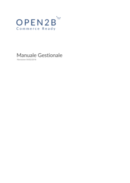 Open2b Commerce Ready - Manuale Gestionale