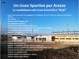 Elenco delle Associazioni che appoggiano la candidatura del Liceo