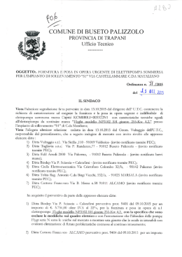 del j-.s.orr. im - Comune di Buseto Palizzolo