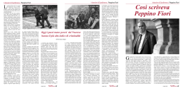 Cos&igrave; scriveva Peppino Fiori
