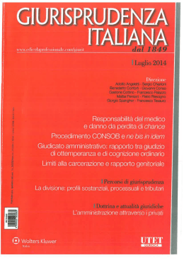 GIURISPRUDENZA ITALIANA - Ordine degli Avvocati di ROMA