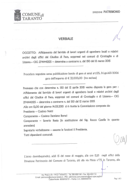 Verbale - Comune di Taranto