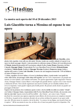 il cittadino di Messina - Verbumlandi-Art