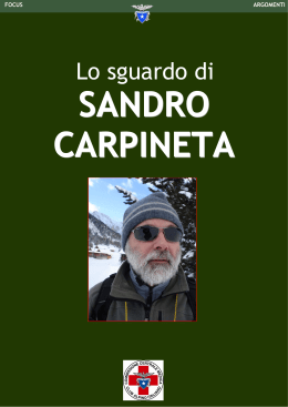 Lo sguardo di Sandro Carpineta