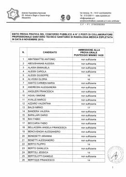 Scarica allegato pdf - Azienda Ospedaliera Santi Antonio e Biagio e