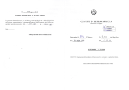 N ......... ..del Registro delle PUBBLICAZIONI ALL`ALBO PRETORIO