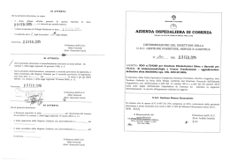 SI ATTESTA - Azienda Ospedaliera di Cosenza