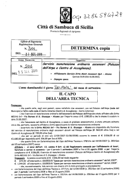 determina capo area n.301 del 22-09-2011