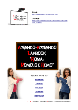 aprendo-apprendo Lapbook ”roma: romolo e remo”