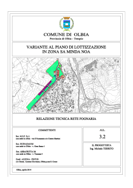 copertina allegato 3.2-model - Comune di Olbia, Servizi On Line
