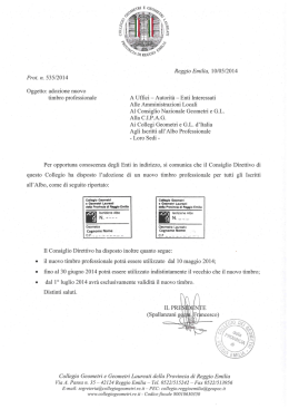 Lettera prot 535 del 10_05_2014 adozione nuovo