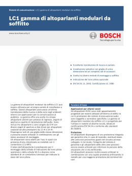 LC1 gamma di altoparlanti modulari da soffitto